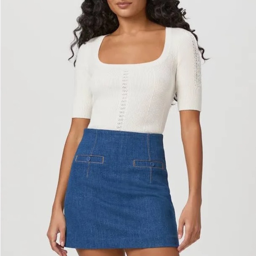 PAIGE Kiley Top Soft Silk Blend Sweater